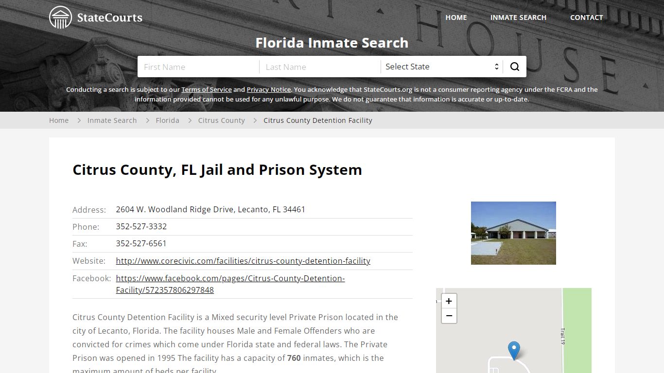 Citrus County Detention Facility Inmate Records Search ...